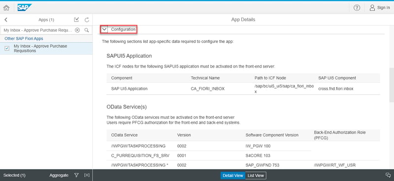 12 finding information about sap fioro app_configuration_How to Implement an SAP Fiori App in S4HANA_Createch